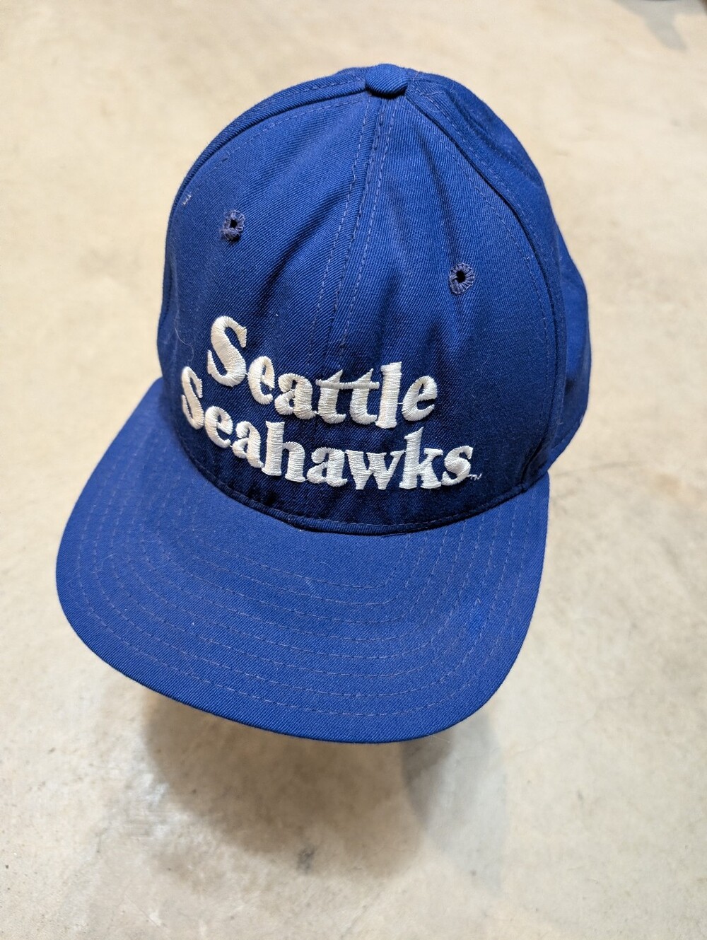 VTG 80s/90s New Era Pro Designs Seattle Seahawks Snap Back USA Made OSFA